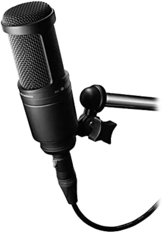 Alt view image 2 of 5 - Audio-Technica AT2020 Cardioid Condenser Studio XLR Microphone, Ideal for Project/Home Studio Applications