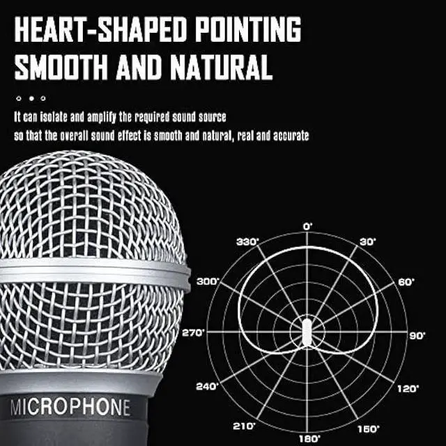 Alt view image 4 of 6 - Wm58 Classic Style Dynamic Vocal Instrument with Clean Sound, Metal Body Microphone (not with Cable)