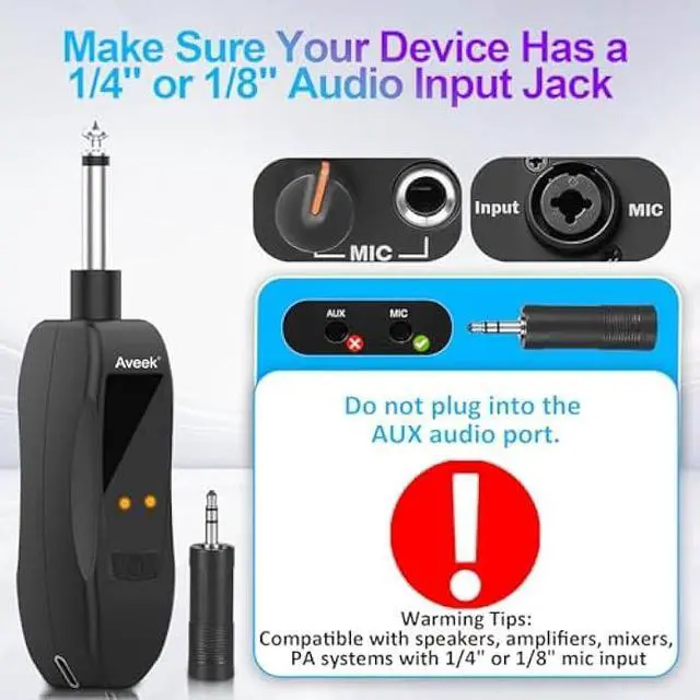 Alt view image 4 of 5 - Aveek Wireless Microphone for Karaoke, 2.4GHz Rechargeable Karaoke Microphone(Work 10hs), for Speaker, Karaoke Machine,Church, Speech, Wedding, Party Singing, Grey&Red, 2 Packs