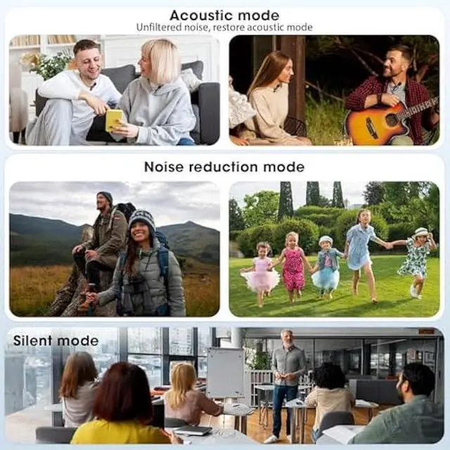 Alt view image 3 of 7 - Wireless Lavalier Microphone for Phone/iPhone/Computer, Dual Wireless Microphone for Video Recording, Live Stream, Vlog, YouTube, TikTok, Facebook, Zoom - Noise Reduction & Plug-Play