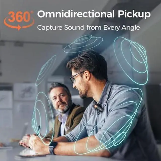 Alt view image 3 of 5 - hohem MIC-01 Wireless Lavalier Microphone, Plug & Play, MFi Certified, 20H Battery Life, DSP Noise Cancellation, Wireless Mic for iPhone iOS, Live Streaming, Interview (2 TX+1 RX + Charging Case)