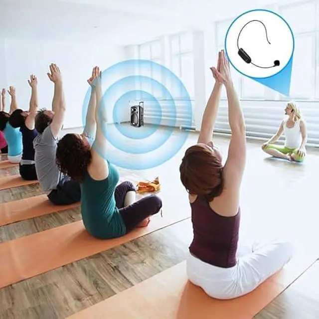 Alt view image 6 of 6 - ZOWEETEK Wireless Microphone Headset,UHF Headset Mic System,165ft Range,Support Voice Amplifier,PA System,Power Amplifier etc,Suitable for Teacher,Yoga and Fitness Instructor,Training,Lecturers