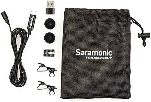Main image of Saramonic LavMicro-U Professional Lavalier Microphone for iPhone 15, Android & iPad with USB-C & Computers with USB or USB-C with 6.6' Cable for Vlogging, Interviews, YouTube, TikTok, Live Streaming