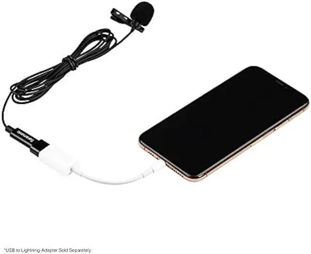Alt view image 5 of 5 - Saramonic LavMicro-U Professional Lavalier Microphone for iPhone 15, Android & iPad with USB-C & Computers with USB or USB-C with 6.6' Cable for Vlogging, Interviews, YouTube, TikTok, Live Streaming