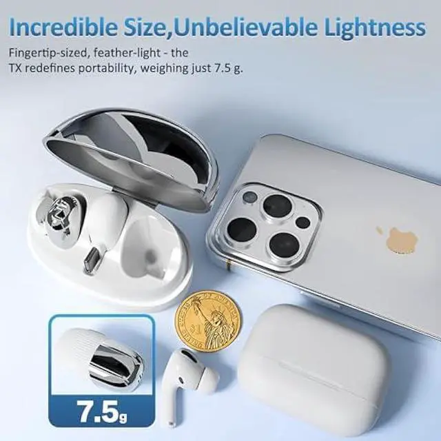 Alt view image 2 of 5 - S5 Wireless Lavalier Microphone for iPhone 16/15,Android USB C Phone,iPad,Laptop,Small Lapel iPhone Mic for Video Recording,Vlogging,HD Audio,262ft Range,Noise Reduction with Charging case