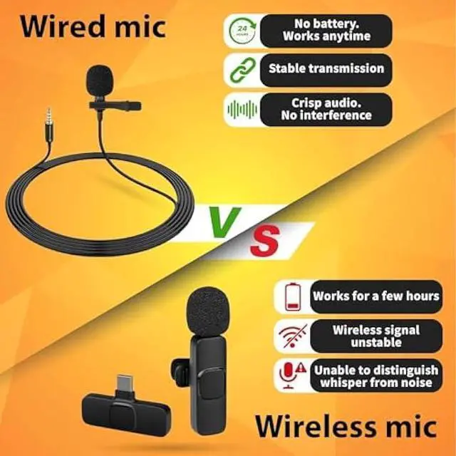 Alt view image 6 of 6 - PowerDeWise Professional Grade 2 Lavalier Clip-On Microphones Set for Dual Interview - Double Lav Lapel Microphone - Use for iPhone Phone Camera - Blogging Video Recording Noise Cancelling 3.5mm Mic