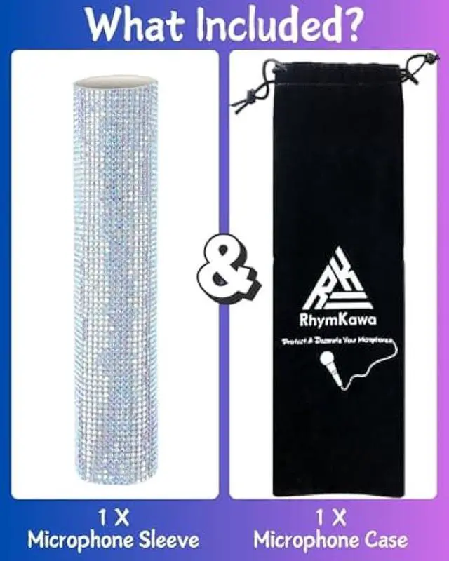 Alt view image 4 of 6 - Bling Wireless Microphone Decorate for Universal Handheld and Beta58 SM58 Beta87 PG58, Eyes Catching for Event (Mic NOT Included)