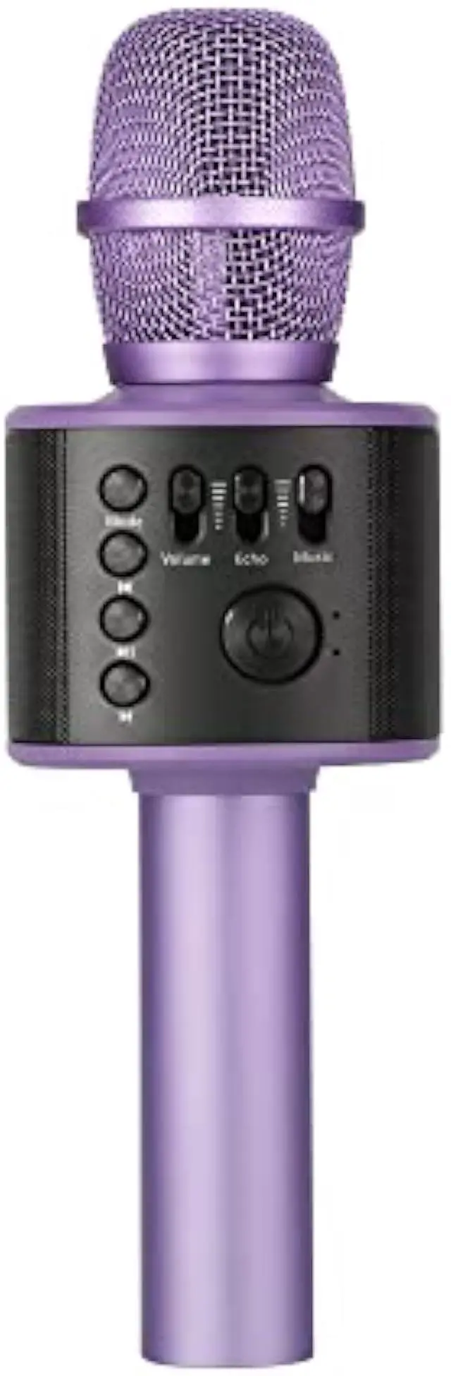 Main image of Core Innovations Wireless Bluetooth Karaoke Microphone with Built-in Speakers + HD Recording, Portable Handheld Mic | Lilac
