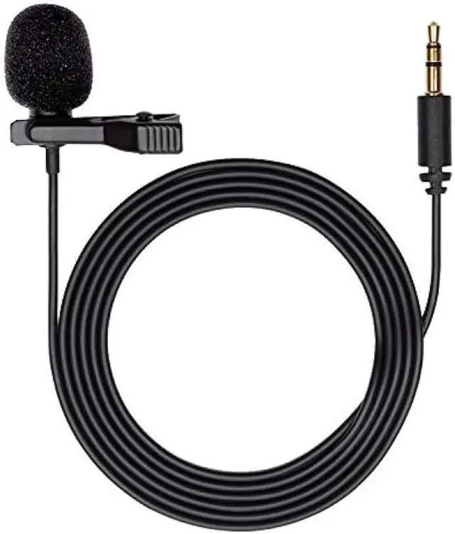 Main image of Movo DOM1 3.5mm TRS Lavalier Omnidirectional Condenser Microphone for Camera Microphone Compatible with DSLR Cameras, Recorders and More