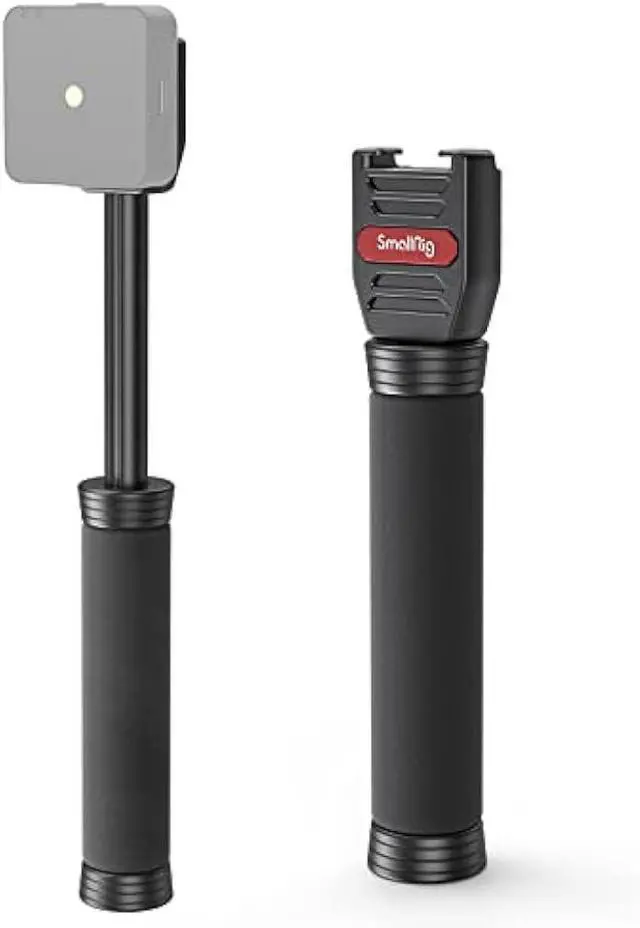 Main image of SMALLRIG Interview Mic Handle, Stretchable Mic Handle for RODE Go, for DJI, for Hollyland Lark 150, for Synco G1/A2 and Other Lavalier Microphones with Cold Shoe 3182