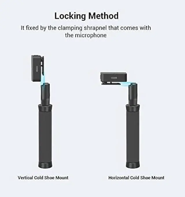 Alt view image 2 of 6 - SMALLRIG Interview Mic Handle, Stretchable Mic Handle for RODE Go, for DJI, for Hollyland Lark 150, for Synco G1/A2 and Other Lavalier Microphones with Cold Shoe 3182