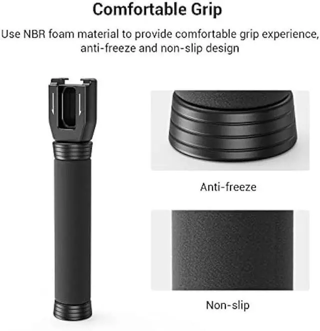 Alt view image 6 of 6 - SMALLRIG Interview Mic Handle, Stretchable Mic Handle for RODE Go, for DJI, for Hollyland Lark 150, for Synco G1/A2 and Other Lavalier Microphones with Cold Shoe 3182