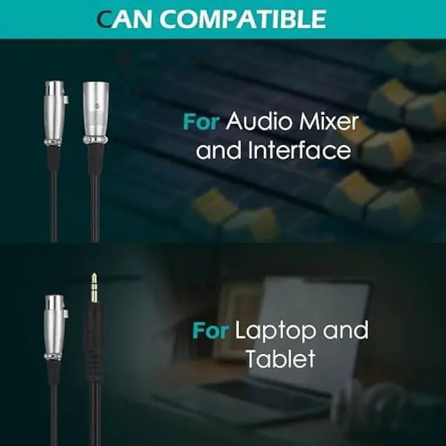 Alt view image 4 of 7 - Sherr 4 Pack XLR Condenser Microphone Professional Studio Cardioid Microphone Kit Include Cardioid Mics Shock Stand Windproof Cotton Blowout Net Metal Stand Male Female Cable for Podcasting Record