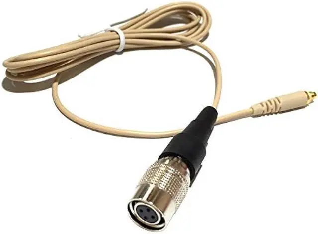 Alt view image 4 of 4 - Microdot 4016 Headset Headworn Microphone for Audio Technica Wireless System - Detachable Cable with 4 Pin Hirose Type Connector - Omidirectional Mic