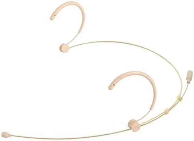 Alt view image 2 of 4 - Microdot 4016 Headset Headworn Microphone for Audio Technica Wireless System - Detachable Cable with 4 Pin Hirose Type Connector - Omidirectional Mic