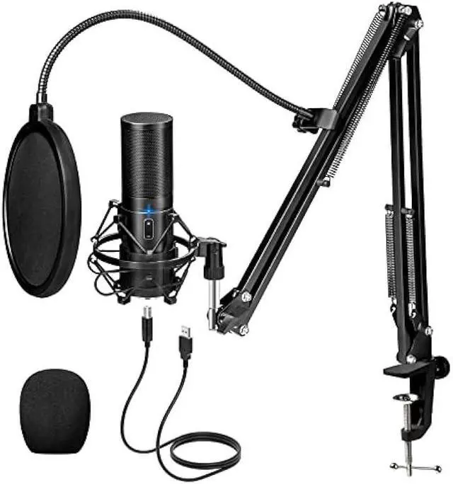 Main image of TONOR USB Podcast Microphone, Gaming PC Studio Streaming Mic Kit for PS4/5/Discord/Twitch Gamer, Recording Condenser Equipment Cardioid Microfono for Singing, YouTube, with Adjustable Arm Stand
