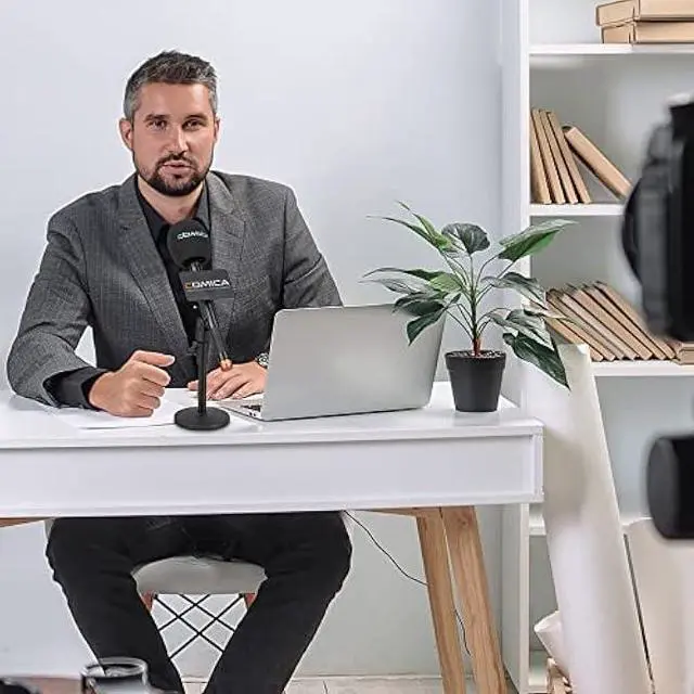 Alt view image 7 of 7 - COMICA HR-WM Interview Handheld Adapter for Rode Wireless GO ME/BoomX-D/D Pro/BoomX-U Wireless Lavalier Microphone, Mic Handle for News Report, TV Interview and Video Shooting, etc.(with Windscreen)