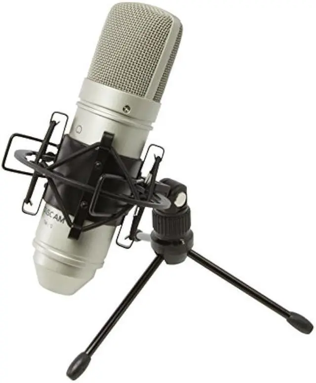 Alt view image 4 of 7 - Tascam TM-80 Large Diaphagm Condenser Microphone,Silver