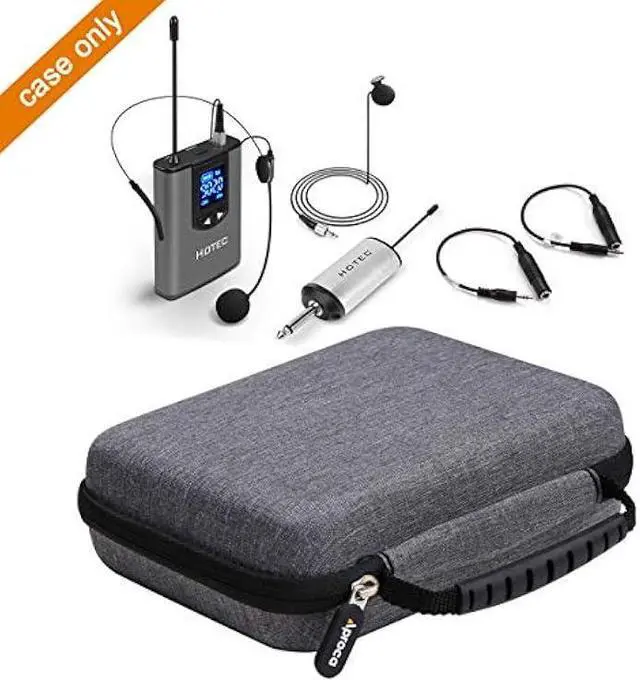 Alt view image 4 of 6 - Aproca Hard Travel Storage Carrying Case for Hotec UHF Wireless Headset Microphone