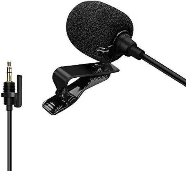 Main image of COMICA CVM-SM-O1 Lavalier Lapel Microphone, Omnidirectional TRS Clip-on Condenser Mic Compatible with DSLR Camera BoomX-D/Sennheiser and Other Wireless Transmitter,Lav Mic for Video Recording