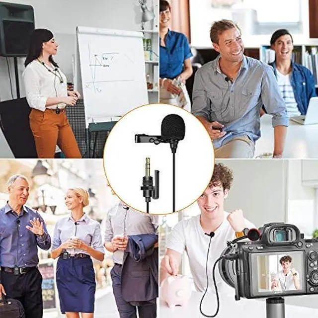 Alt view image 5 of 6 - COMICA CVM-SM-O1 Lavalier Lapel Microphone, Omnidirectional TRS Clip-on Condenser Mic Compatible with DSLR Camera BoomX-D/Sennheiser and Other Wireless Transmitter,Lav Mic for Video Recording