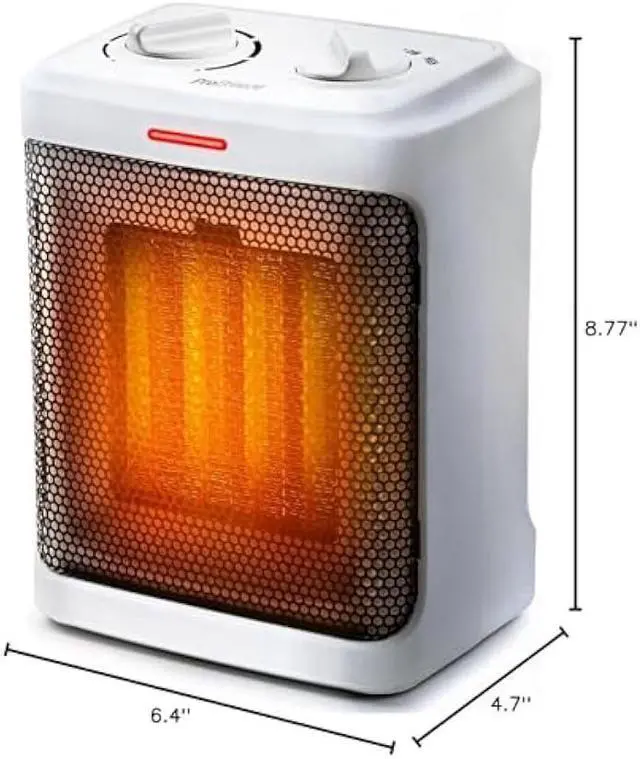 Alt view image 2 of 6 - Pro Breeze Space Heater  1500W Portable Electric Heater for Indoor Use, Ceramic Heater with Adjustable Thermostat, Small Heater for Home, Bedroom, Office, Garage with 3 Operating Modes - White