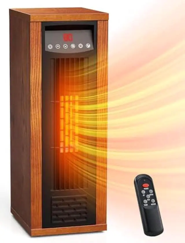 Main image of Air Choice Infrared Space Heater, 1500W PTC Portable Electric Heaters Fast & Quiet Heating Tower Room Heater for Bedroom, Office, Home