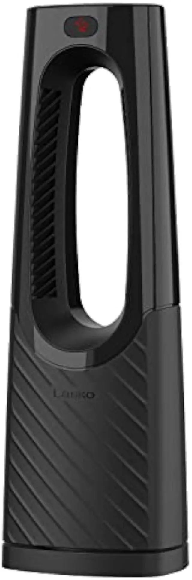 Main image of Lasko Oscillating Bladeless Ceramic Tower Space Heater for Home with Enhanced Safety, Adjustable Thermostat, Timer and Remote Control, 38.05 x 9.19 x 7.0, Black, 1500W, CW210