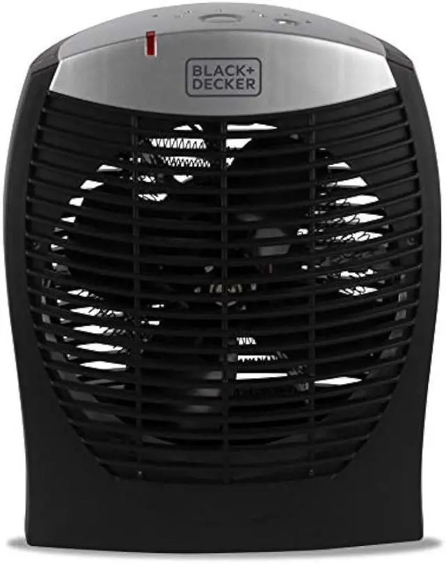 Alt view image 4 of 5 - BLACK+DECKER Electric Heater, Personal Heater with 3 Settings, Portable Heater for Office, Home or Bedroom, Space Heater with Adjustable Thermostat Control & E-Save Function