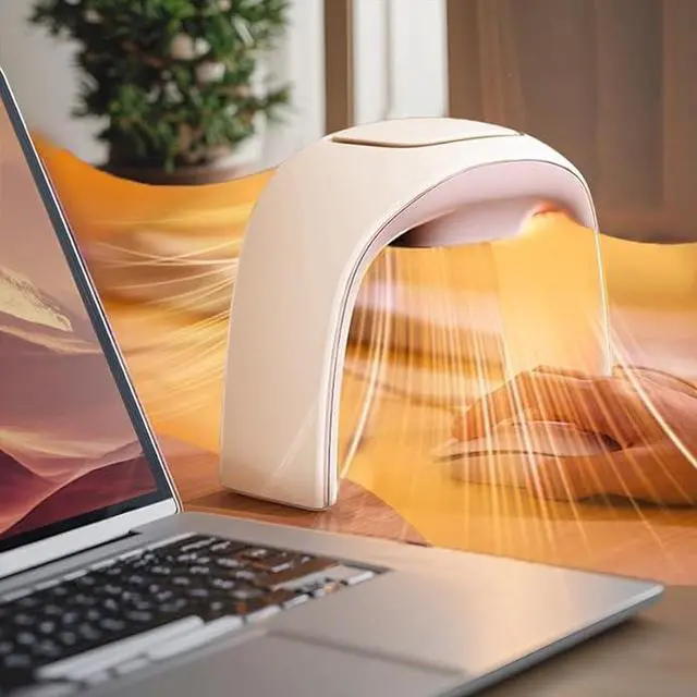 Main image of Space Heaters for Indoor Use,Desk Hand Warmer Ceramic Energy Efficient Heater with Thermostat,Personal Electric Desk Hand Heater,Heated Mouse Pad Hand Warmer for Office Christmas Gifts,Beige