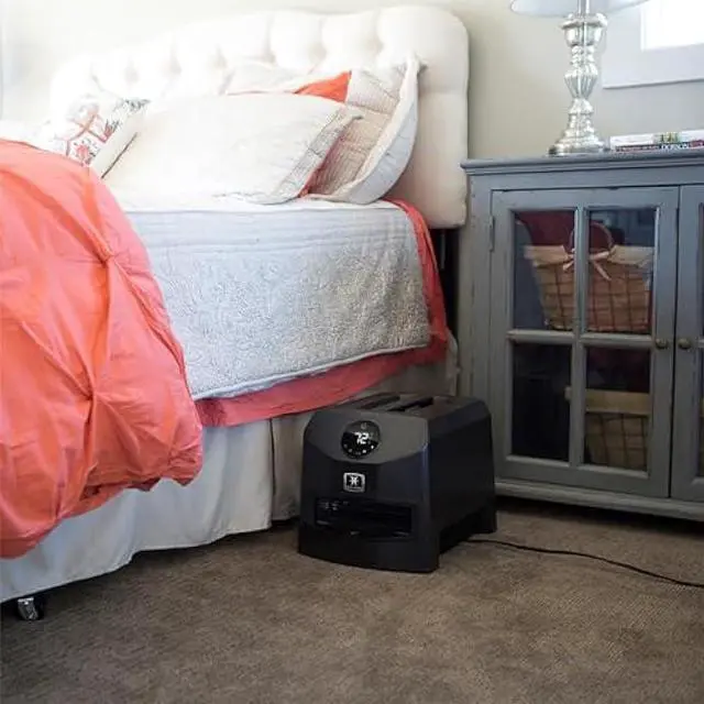 Alt view image 2 of 5 - Heat Storm Mojave Indoor Ultra Lightweight Portable Infrared Space Heater - 1500 Watts - Built in Thermostat & Overheat Sensor - Remote Control