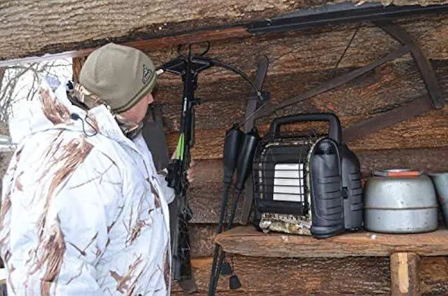 Alt view image 4 of 5 - Mr. Heater MH12HB Hunting Buddy Portable Propane Heater - Indoor & Outdoor Use for Patio, Camping, Fishing, Hunting and Tailgating - Camouflage