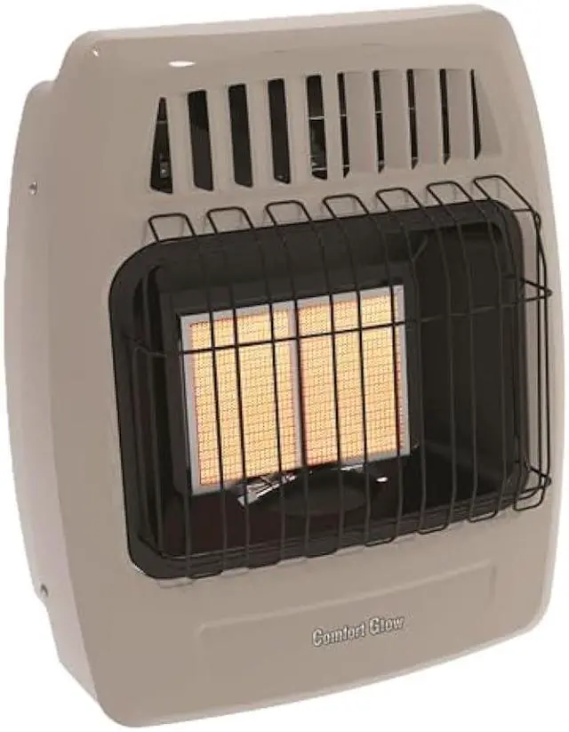 Main image of WORLD MKTG OF AMERICA/IMPORT KWP212 2 Plaque 12000 BTU Gas Wall Heater,Grey