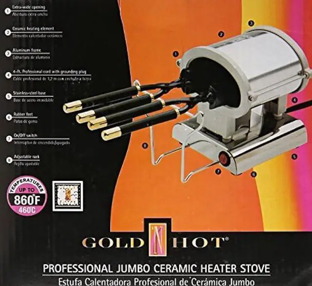 Alt view image 3 of 3 - Gold N Hot GNH Pro Jumbo Ceramic Heater Stove