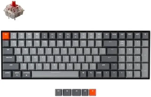 Main image of Keychron K4 96% Layout 100 Keys Wireless Bluetooth 5.1/Wired USB Mechanical Gaming Keyboard with Gateron G Pro Red Switch White LED Backlight N-Key Rollover for Mac Windows PC-Version 2