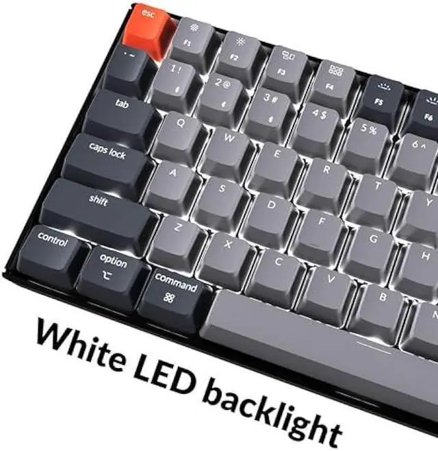 Alt view image 3 of 6 - Keychron K4 96% Layout 100 Keys Wireless Bluetooth 5.1/Wired USB Mechanical Gaming Keyboard with Gateron G Pro Red Switch White LED Backlight N-Key Rollover for Mac Windows PC-Version 2