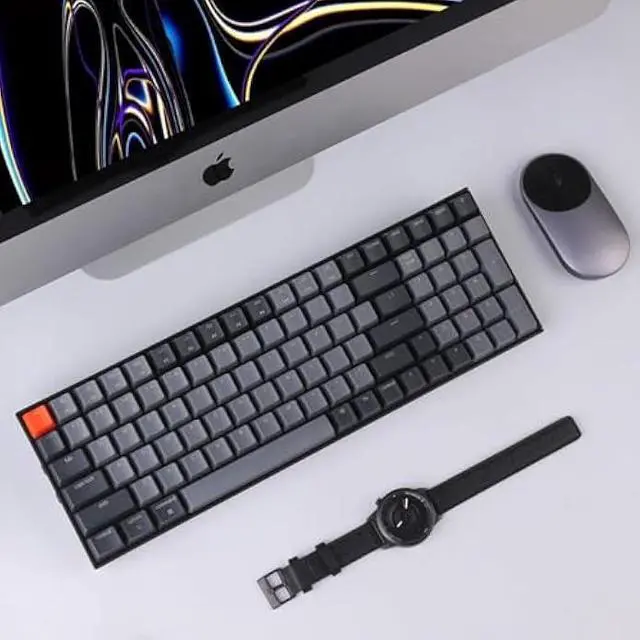 Alt view image 5 of 6 - Keychron K4 96% Layout 100 Keys Wireless Bluetooth 5.1/Wired USB Mechanical Gaming Keyboard with Gateron G Pro Red Switch White LED Backlight N-Key Rollover for Mac Windows PC-Version 2