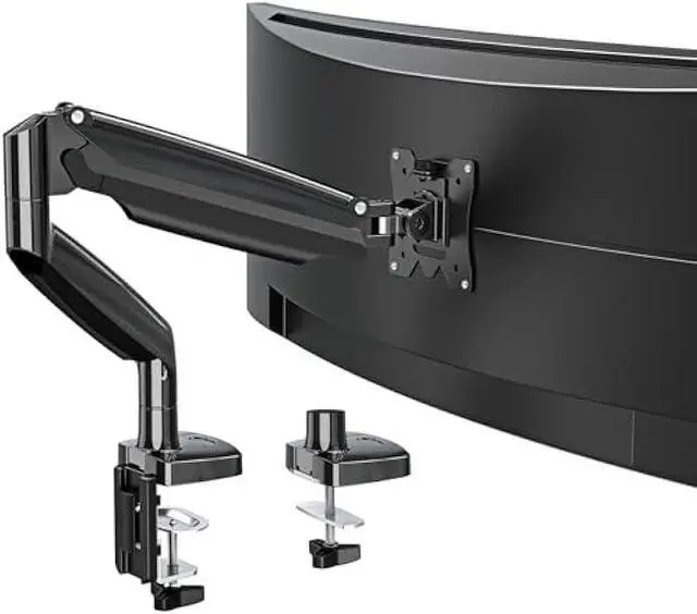 Main image of MOUNTUP Ultrawide Monitor Arm for Max 40 Inch Screen, Heavy Duty Monitor Desk Mount Support 6.6-30.9lbs, Gas Spring Computer Monitors Stand for Desk, VESA Mount with Clamp & Grommet Base
