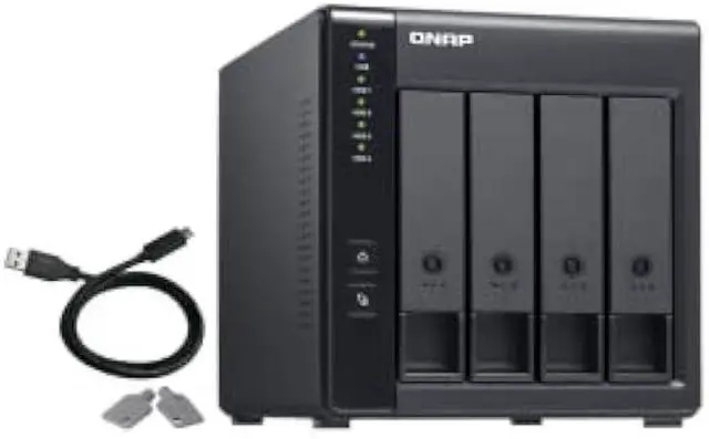 Alt view image 5 of 5 - QNAP TR-004 4 Bay USB Type-C Direct Attached Storage (DAS) with hardware RAID (Diskless)
