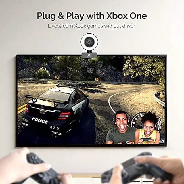 Alt view image 5 of 5 - Streaming Webcam 1080P, 960A HD Web Camera USB Web Cam for Gaming Conferencing Video Chatting Mac Windows Desktop Computer Laptop Wide Angle Webcam with Ring Light & Microphone & Tripod