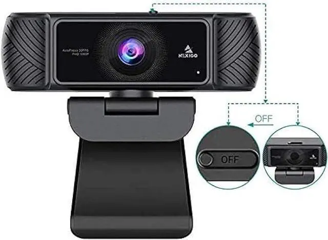 Main image of NexiGo N680 1080P Business Webcam with Microphone, Software and Privacy Cover, AutoFocus, Streaming USB Web Camera, for Online Class, Zoom Meeting Skype Facetime Teams, PC Mac Laptop Desktop