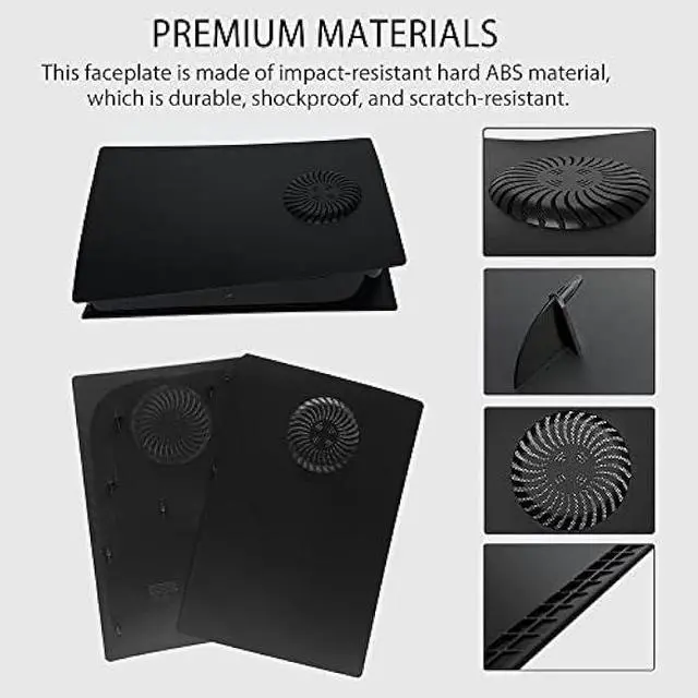 Alt view image 6 of 6 - Faceplate with RGB Light Strip for PS5 Digital Edition DOBEWINGDELOU 400+ Effects LED Light Ring Console Cover for PS5 Digital Edition DIY Decoration Kit Accessories Black