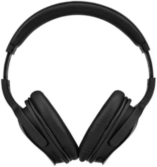 Alt view image 2 of 6 - Monoprice Wireless Over Ear Headphones - Active Noise Cancelling (ANC) Bluetooth 5.0, Extended Playtime, Qualcomm aptX Audio, 40mm Drivers, Black