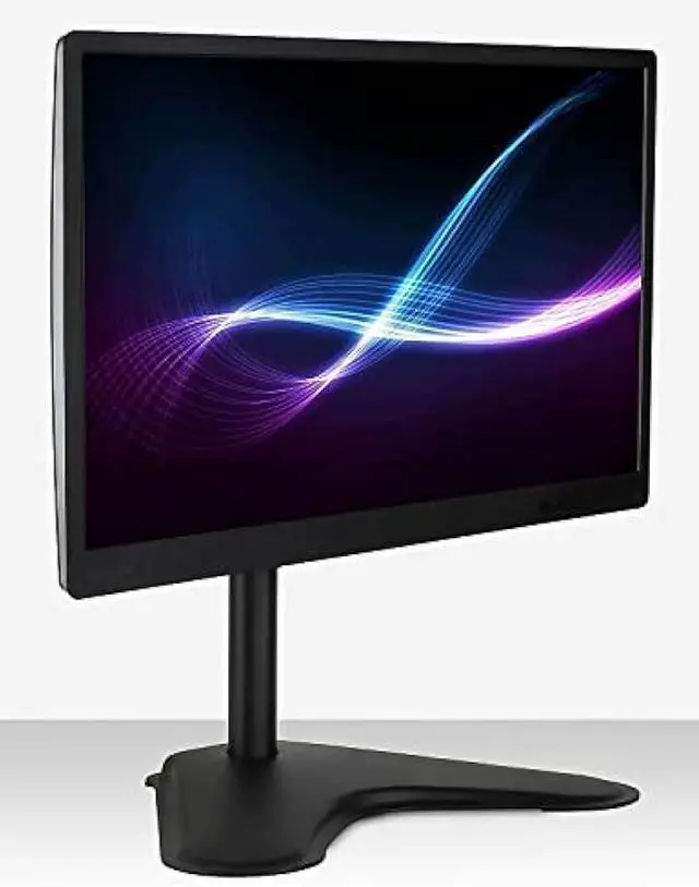 Main image of Mount-It! Single Monitor Stand, Freestanding Desk Mount for 21.5-32 Inch Screens, VESA Compatible Desk Stand with Height Adjustable, Tilt, Swivel, and Rotation Features, Sturdy Base Supports 17.6 lbs