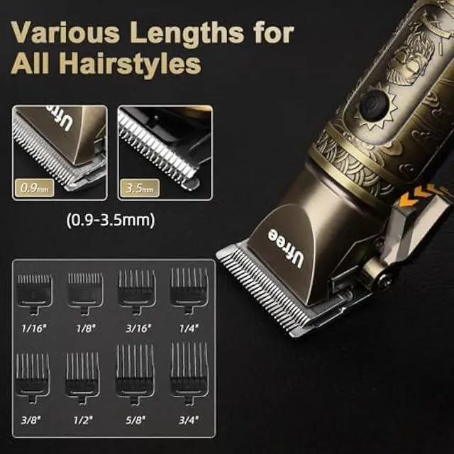 Alt view image 4 of 6 - Ufree Hair Clippers for Men Professional with Beard Trimmer, Barber Clippers and Trimmers Set, Electric Razor Shavers for Men, Cordless Mens Grooming Kit for Nose, Face, Hair, Gifts