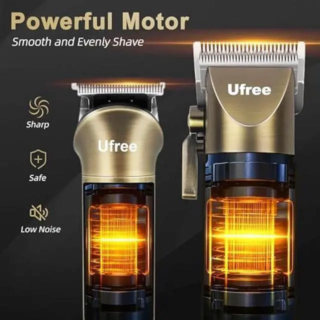Alt view image 5 of 6 - Ufree Hair Clippers for Men Professional with Beard Trimmer, Barber Clippers and Trimmers Set, Electric Razor Shavers for Men, Cordless Mens Grooming Kit for Nose, Face, Hair, Gifts