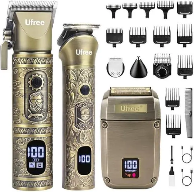Main image of Ufree Beard Trimmer, Hair Clippers Mens Shaver Electric Razor, Hair Trimmer for Men Cordless Barber Clippers and Trimmers Set, Hair Cutting Kit for Men Grooming Gifts