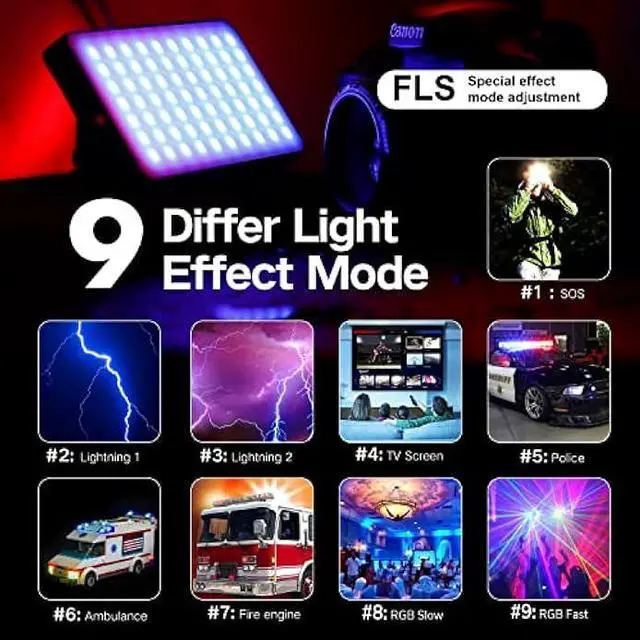 Alt view image 4 of 6 - G2 Pocket RGB Camera Light,32Wh Built-in 4300mAh Rechargeable Battery 360°Full Color Gamut 9 Light Effects,2600-10000K LED Video Light Panel with Aluminum Alloy Body, Adjustable Tripod Stand