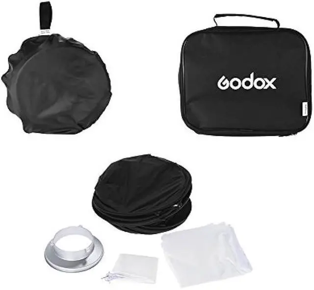 Alt view image 4 of 4 - Godox 32x32 inches / 80x80cm Portable Foldable Studio Flash Softbox Diffuser kit with Bowens Mount Speedring and Carrying Case for Portraits,Product Photography and Video Shooting with USB LED