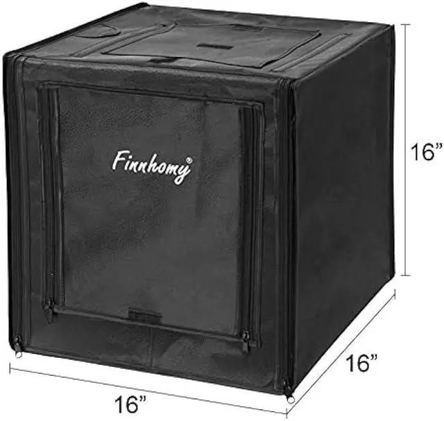Alt view image 5 of 6 - Finnhomy Professional Portable Photo Studio Photo Light Studio Photo Tent Light Box Table Top Photography Shooting Tent Box Lighting Kit, 16 x 16 Cube